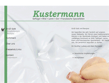 Tablet Screenshot of kustermann-markthalle.de